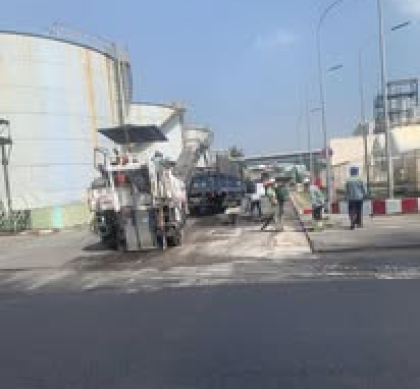Thi công đường Khu công nghiệp Bình Dương