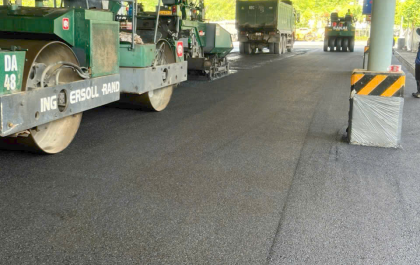 Công nghệ gia cố tái chế lớp kết cầu áo đường