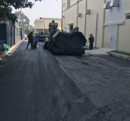 Thi công bê tông nhựa nóng công ty MeiWa KCN Biên Hòa 2